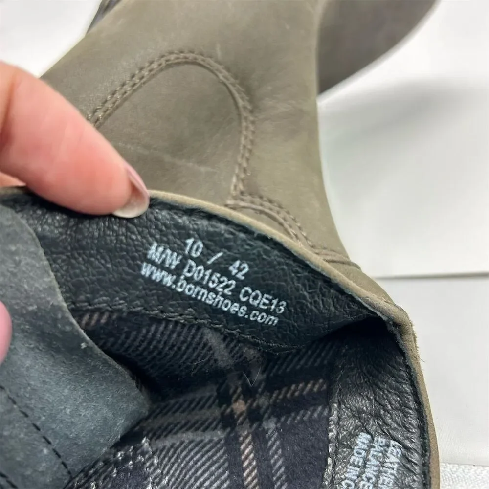 Born Women's Riven Western Ankle Boots Gray Leather Size 10 Embroidered Quality - Picture 14 of 14